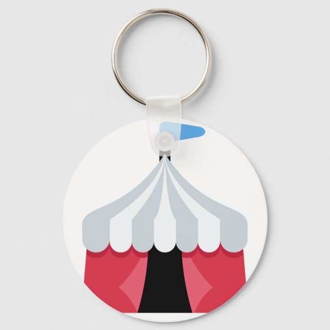 Porte-clés Emoji Twitter - Tente de cirque (Recto)