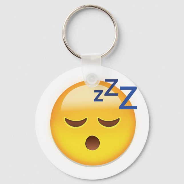Porte-clés Emoji visage couché (Recto)