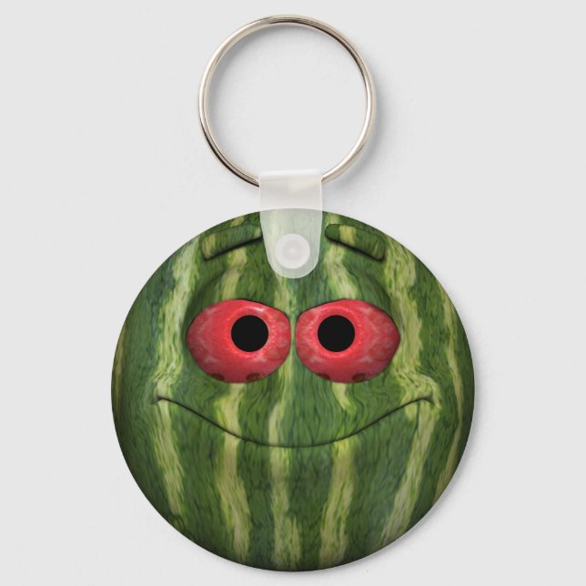 Porte-clés Emoticon de pastèque (Recto)