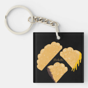Porte-clés Empanada Viande Fromage qui dégouline Dessin à la 
