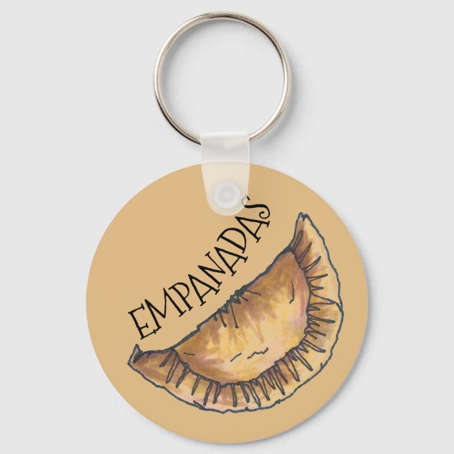 Porte-clés Empanadas de boeuf espagnol Amérique latine Pâtiss (Recto)