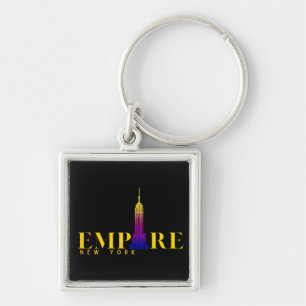 Porte-clés Empire State Building-New York-Or vibrant