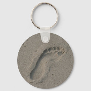 Porte-clés Empreinte dans le sable