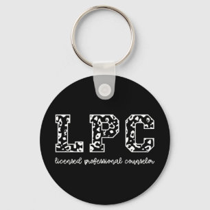 Porte-clés Empreinte de léopard de conseiller professionnel a