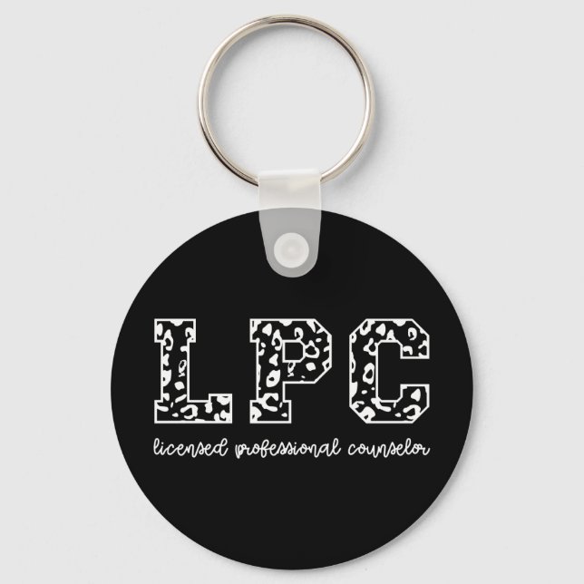 Porte-clés Empreinte de léopard de conseiller professionnel a (Recto)