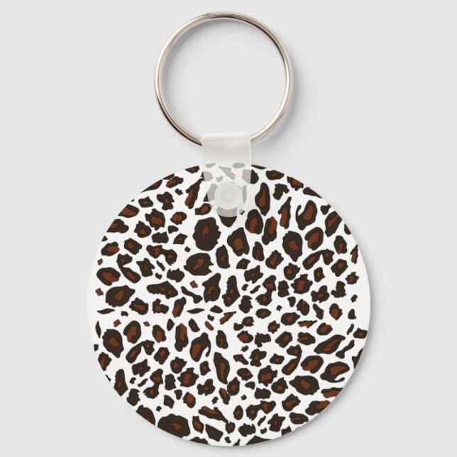 Porte-clés Empreinte de léopard de neige (Recto)