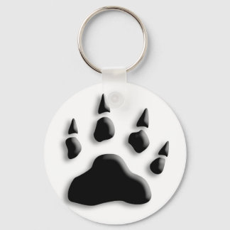 Porte-clés Empreinte de patte d'ours polaire