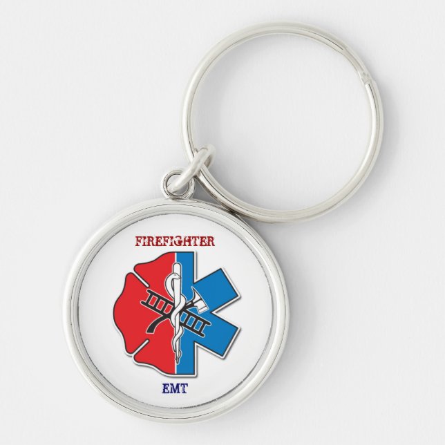 Porte-clés emt de sapeur-pompier (Devant)