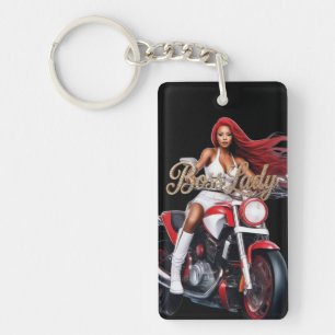 Porte-clés en acrylique Dame Patronne