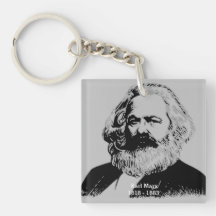 Porte-clés en acrylique Karl Marx