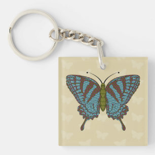 Porte-clés en acrylique Papillon Japonais