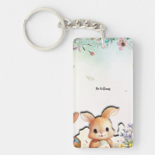 Porte-clés en acrylique personnalisé de Pâques dou