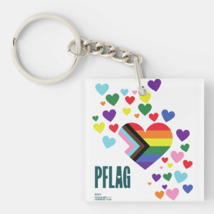 Porte-clés en acrylique PFLAG Pride