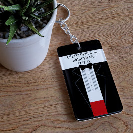 Porte-clés en acrylique pour demande de témoin de 