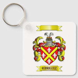 Porte-clés en aluminium Bouclier de la famille Rod