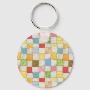 Porte-clés en aluminium Crazy QUILT