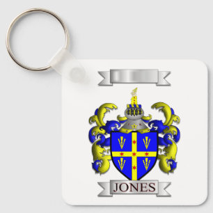 Porte-clés en aluminium Famille Jones Nom de famil