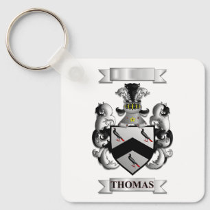 Porte-clés en aluminium Thomas Famille Nom de fami