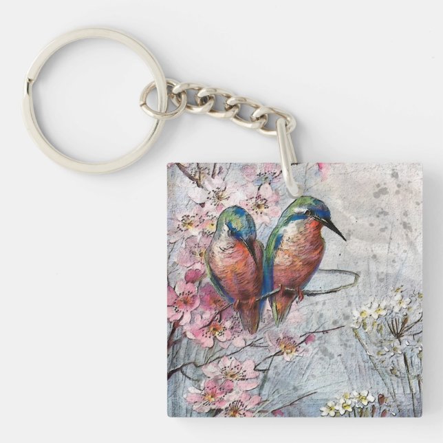 Porte-clés En Attente De L'Oiseau De Surfeur Kingfisher (Devant)