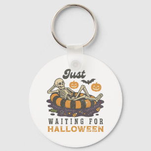 Porte-clés En Attente D'Halloween Funny Skeleton Éffrayant S
