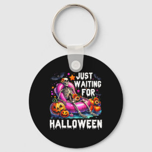 Porte-clés En Attente D'Halloween Skeleton Éffrayant Vibe Su