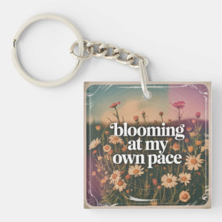 Porte-clés En fleurs à mon propre rythme