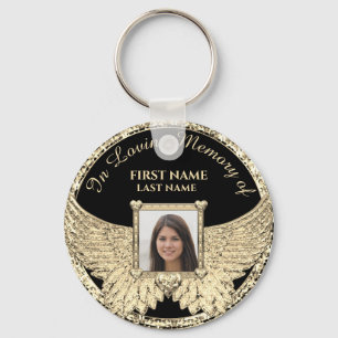 Porte-clés En Mémoire Amoureuse Photo Memorial Diamond Look