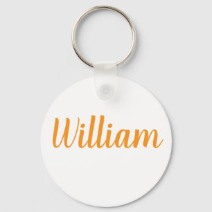 porte-clés en métal avec le nom William