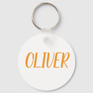 Porte-clés en métal du nom Oliver