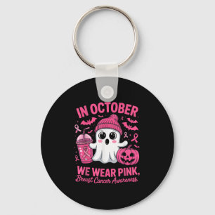 Porte-clés En Octobre Nous Portons Nk Ruban Rose Octobre Rose