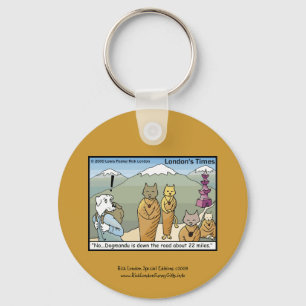 Porte-clés en toile de dessin animé Katmandu & Dog