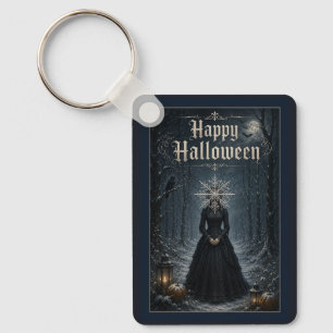 Porte-clés Enchanteresse de Halloween à minuit givré
