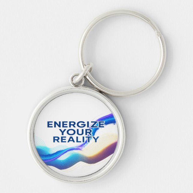 Porte-clés Energize Your Reality | Aluminum Keychain (Devant)
