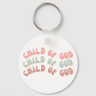 Porte-clés Enfant de Dieu Vagues rétro