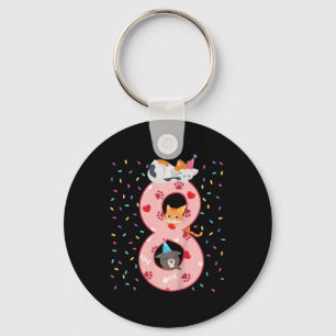 Porte-clés Enfants 8e anniversaire fille mignonne tenue de ch