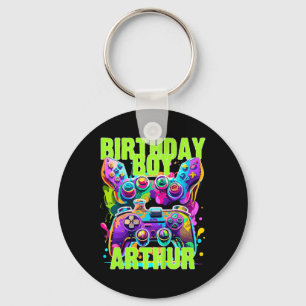 Porte-clés Enfants Arthur Birthday Boy Vidéo Jeu Anniversaire