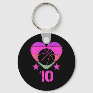 Porte-clés Enfants Basketball Anniversaire 10 ans Garçon fill
