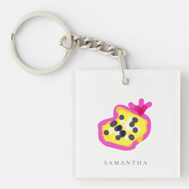 Porte-clés Enfants contemporains Passion Fruit à la main Frui (Devant)