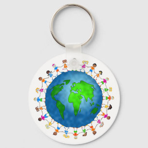 Porte-clés Enfants du monde