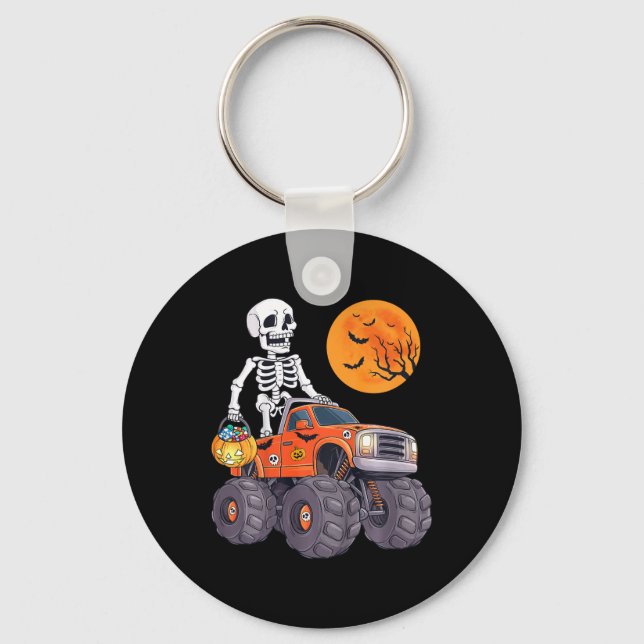 Porte-clés Enfants Halloween Skeleton équitation Monster Cami (Recto)