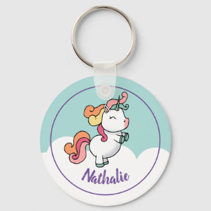 Porte-clés Enfants unicorne porte - clé avec nom