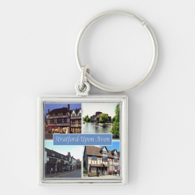 Porte-clés ENG060 STRATFORD SUR AVON, Angleterre Europe, (Devant)