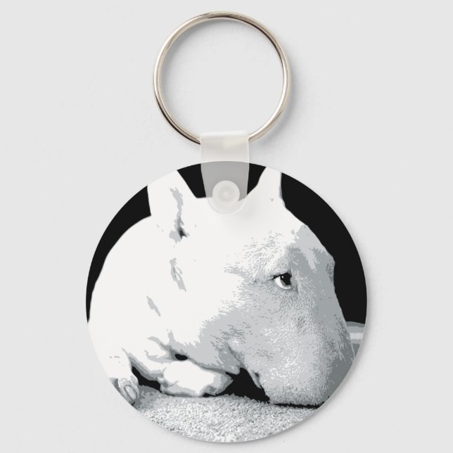 Porte-clés English Bull Terrier, Pop Art Print (Recto)