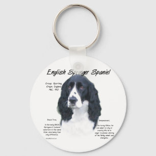 Porte-clés English Springer Spaniel (blk) History Design