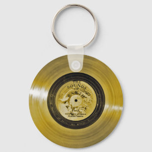 Porte-clés Enregistrement d'or Voyager Spacecraft