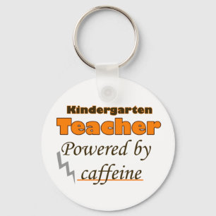 Porte-clés Enseignant de maternelle stimulé par la caféine