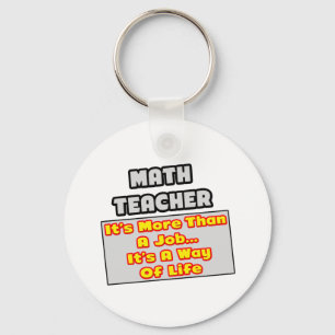 Porte-clés Enseignant des mathématiques...Plus que du travai