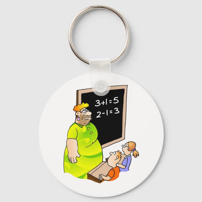 Porte-clés Enseignant fou (Recto)