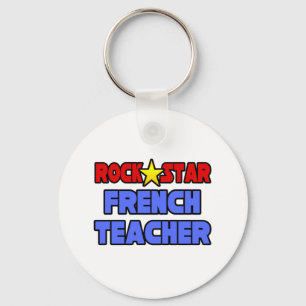 Porte-clés Enseignant français rock star