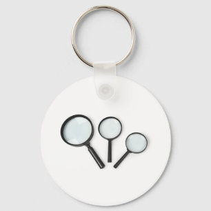 Porte-clés ensemble de loupe